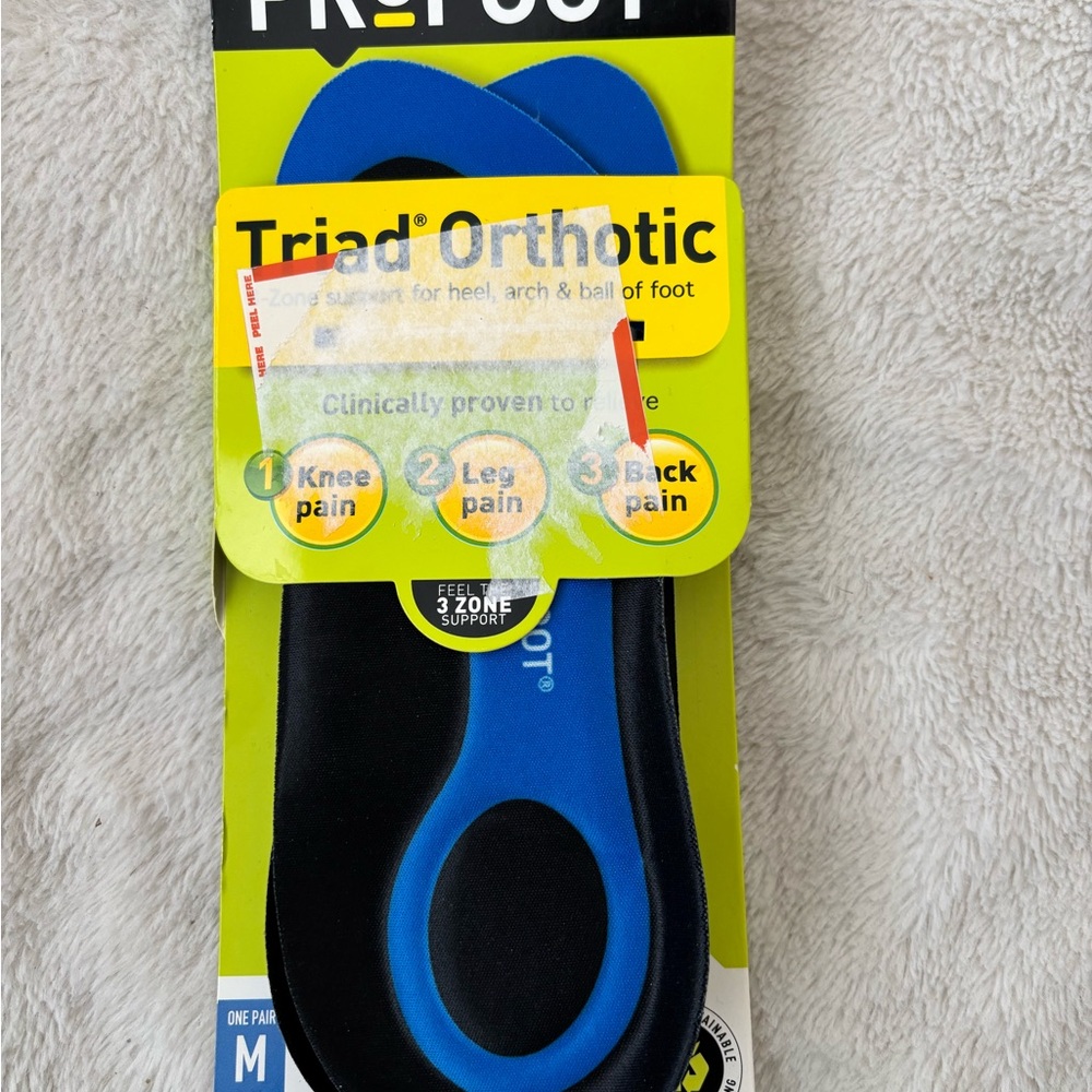 ProFoot Triad Orthotic Insoles - Black and Blue